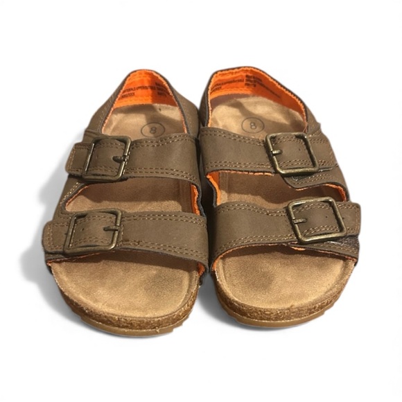 Cat & Jack Other - Cat & Jack Brown Sandals with Orange Accents